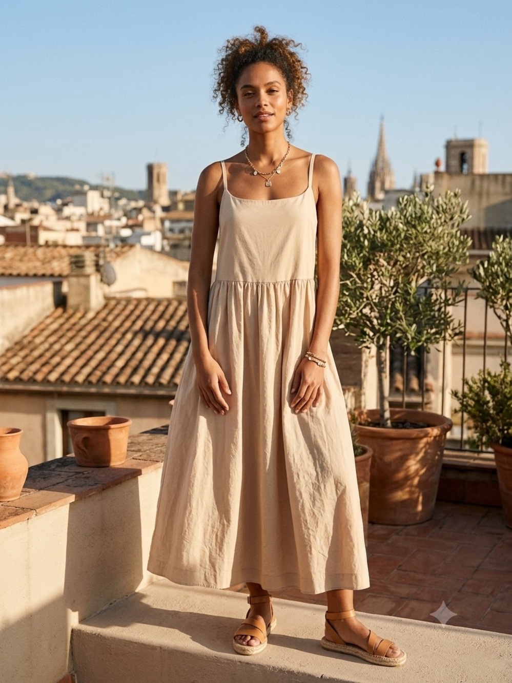 Old Navy Fit & Flare Combination Midi Dress.